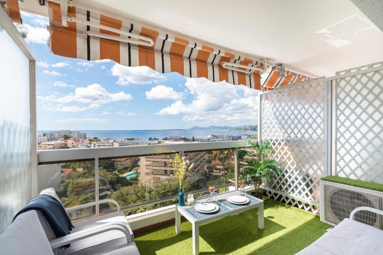 Apartamento Vue Mer 180° Cocon A 7 Min De La Plage Piscine Ac Antibes Exterior foto